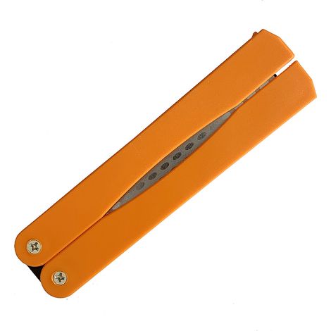 Sollbry Aiguiseur de Couteau, 400/600 Grit Folding Pocket Diamond Stone Pierre Diamantée Double Face pour Aiguiser les Ustensiles de Cuisine, Jardin, Camping en Plein Air - Jaune (1/5)