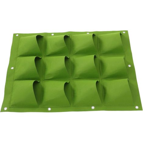 CCYKXASacs de croissance des plantes verticaux efficaces - 12 poches - Pour extérieur et intérieur - Pour plantes - Montage mural (1/5)