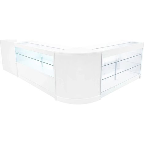 Vega LED Shop Counter Set K1500, C1500, TB60 & CM60 - White