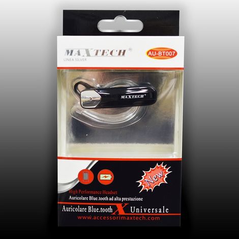 Trade Shop - Auriculares Universal Bluetooth Maxtech Au-bt007 Auriculares Para Teléfonos Inteligentes Móviles - (1/3)