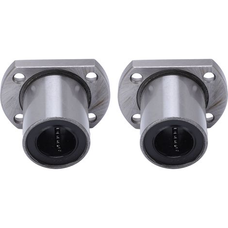 Palier Linéaire à Bride Ovale 2 Pièces pour Axes de Mouvement Linéaire CNC, Roulement à Billes, Diamètre Intérieur 16mm LMH16UU (1/5)