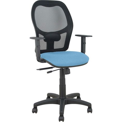 Piqueras-y-crespo Alocén silla de oficina azul celeste cómoda
