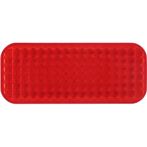 Autocollant réfléchissant rouge rectangulaire, réflecteur de protection universel pour automobile et moto (1/5)