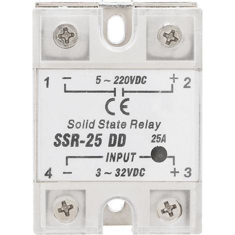 SSR-25 DD 25A 5-220VDC Solid State Relay For Industrial Automation Process (1/5)