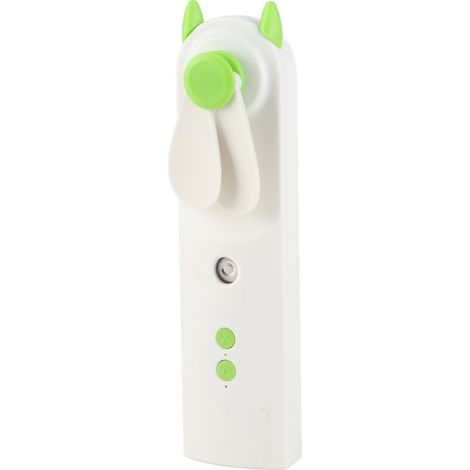 Ventilateur brumisateur portable à jet puissant et réglable, rechargeable, pour la maison et l'extérieur (1/5)