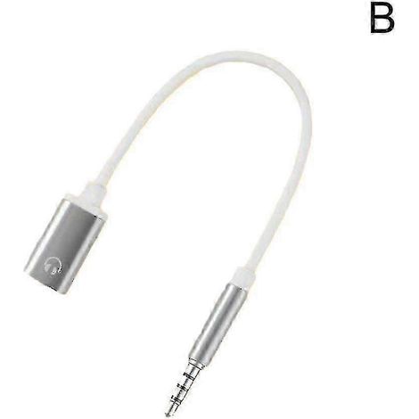 Adaptateur casque SZW-3,5 mm mâle vers USB-C femelle, bague adaptatrice analogique plate vers circulaire