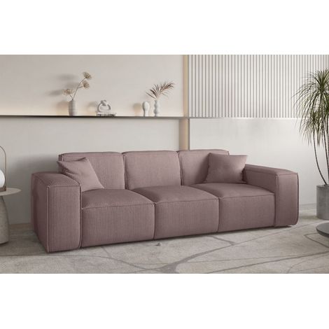 Sofa Designersofa CELES PREMIUM 3-Sitzer in Stoff Scala Lavendel (1/5)