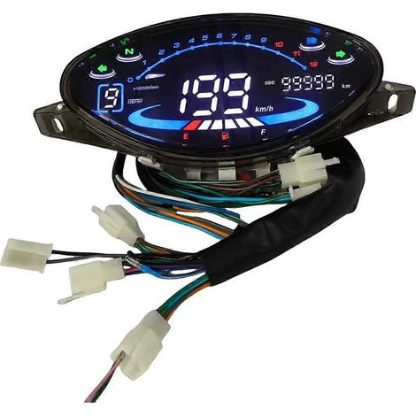 Motorrad-RPM-Tachometer, digitales LED-Panel, kompatibel mit Honda Biz100 Biz 100 C100 für Keller Crono Classic 110 (1/5)