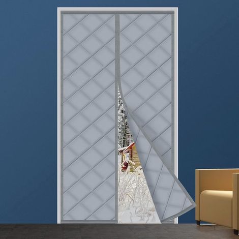 Cortina magnética aislante para puerta,Varios tamaños disponibles,Resistente al viento,Resistente al frío,Apta para mascotas,80 x 210 cm (1/5)