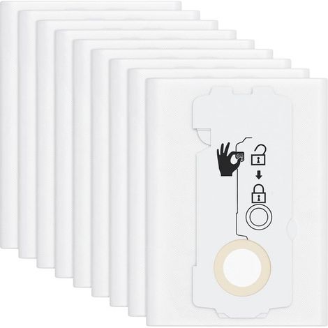 10 pezzi per 204308 CT Mini/Midi 2/5 sacchetti filtro per Festool, compatibili con Yom CT Mini e CT MIDI dal 2019 in poi. (1/5)