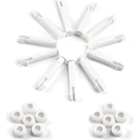 12 Stück Plastikstift,Intex Swimmingpool,Plastikstift Swimmingpool,für die meisten Rahmenpools - Pool Rechteckig/Rund (5,5 cm / 2,17 Inches) (1/5)