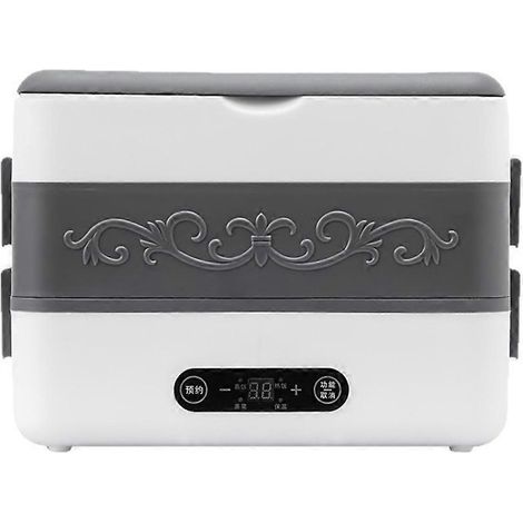 Cuiseur à riz électrique portable avec minuterie et chauffe-plats isotherme pour bureau, mini-appareil de cuisson (UE) (1/5)