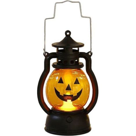 Décorations de lanternes citrouilles d'Halloween, mini lanterne citrouille portable, lumières LED citrouille à piles,Type A (1/4)