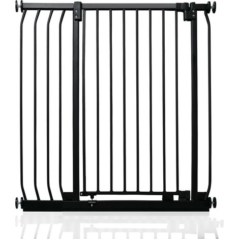 Safetots Extra Tall Elite Safety Gate, 89cm - 98cm, Matt Black, Extra Tall 96.8cm in Height, Pressure Fit Stair Gate