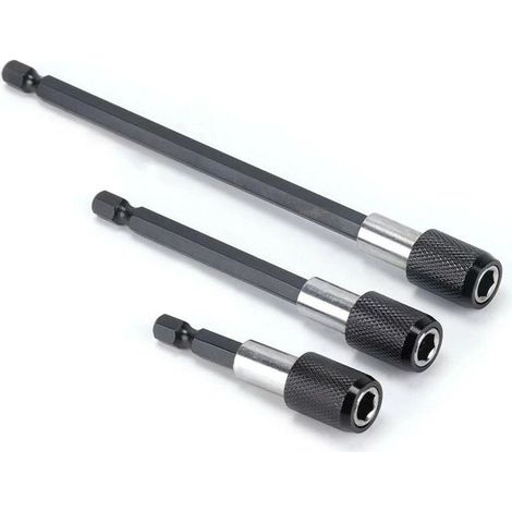 Rallonge Tournevis, Tige d'Extension Magnétique Porte-Embout de Tournevis 60mm/100mm/150mm 3Pcs (1/5)