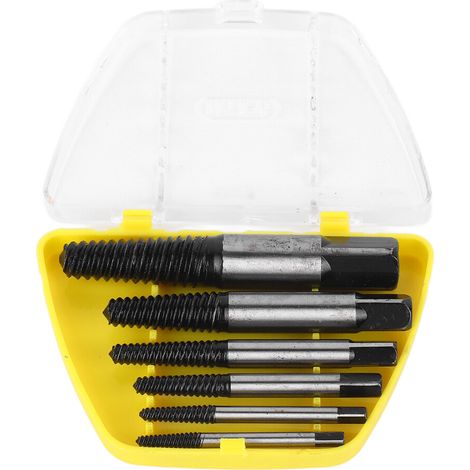 Tragbarer Werkzeugsatz, Linksgewinde-Spiraldesign, Ausdreher für beschädigte Schrauben, universell, Ausdreher für Linksgewinde, für mechanische Reparaturen.