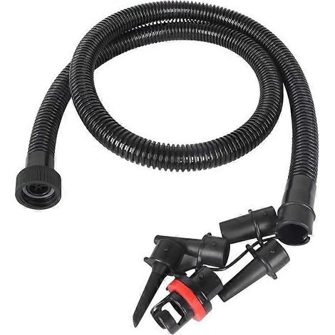 Pompe à air manuelle, tuyau de raccordement, tuyau flexible, pompe à air pour bateau en caoutchouc fileté multi-joints ( ) (1/4)