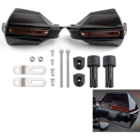 AMXCNOY Motorrad-Handschutzgriff, Lenkerschutz für Motorrad, Motocross und Roller – Schwarz (1/4)