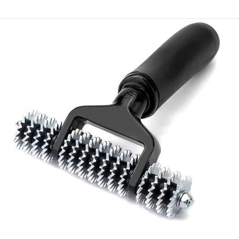 Rouleau à coutures,Rouleau à coutures à pointes,Rouleau à coutures en forme d'étoile pour tapis,Rouleaux à coutures pour tapis,Noir (1/5)