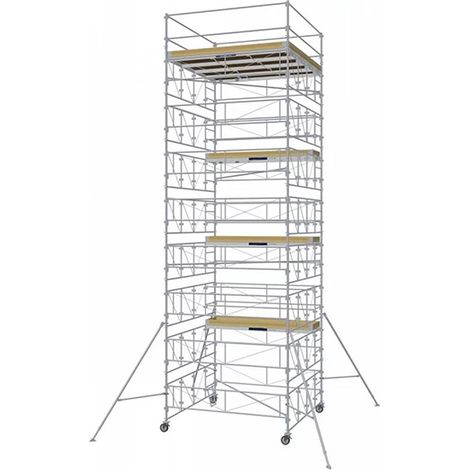 Tour roulante acier plateau 3.00x3.00m - Hauteur max. travail 9.80m - 8590070