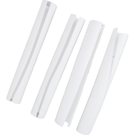 Protection de tronc d'arbre en plastique, protection d'écorce, tubes de culture pour protéger les jeunes plants des cerfs, lapins, chats, rongeurs et tondeuses (4 pièces)