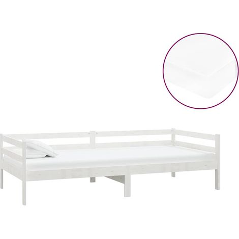 Maison Exclusive - Sofá cama con colchón madera de pino maciza bl (1/5)