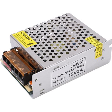 12V 35W Schaltnetzteil LED-Transformator für Überwachungskameras, Radios, 3D-Drucker, LED-Bildschirme (1/5)