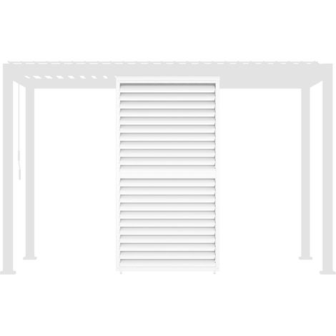 Adjustable louver panel 130cm for Triomphe pergola 4x3m white