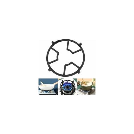 Plaques Cuisinière Gaz Support Anneau - 17,6cm Rond étagère Casserole En Fonte, Quatre/Cinq Griffes Cuisson D'adaptation, Plat Pour Cuisine Cafetière Four Wok Petit Pot. 1 Pièce Le Noir