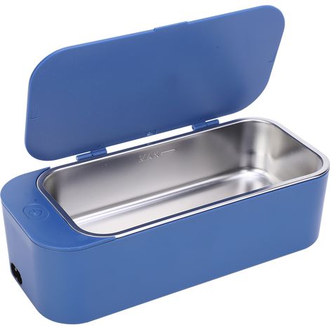 Nettoyeur à ultrasons pour bijoux et lunettes, bleu foncé, 450 ml, 220–240 V CA, 50/60 Hz (1/5)