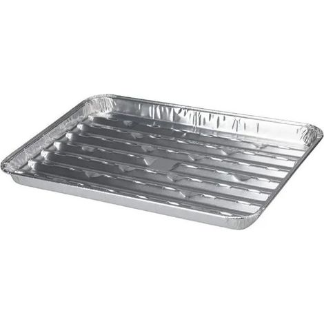 BBQ Collection Set aus 5 Grilltabletts aus Aluminium 34x23x2,5 cm