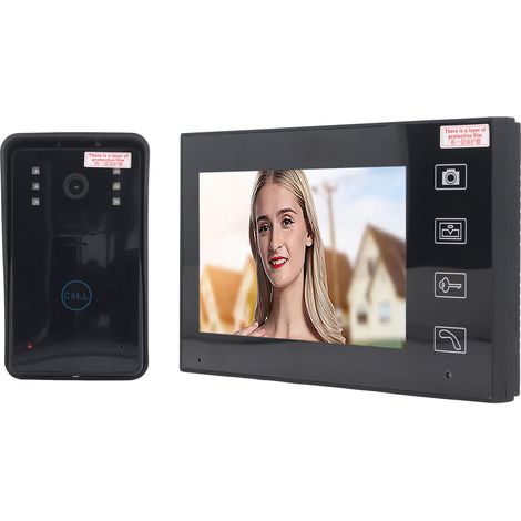 Kabellose Video-Türklingel mit großer Reichweite, HD-Video-Türsprechanlage, Smart-Home-Türklingel, 110–240 V Wechselstrom, EU-Stecker (1/5)