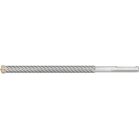 Foret burin carbure 6 goujures 25mm diamètre 280mm profondeur pour béton brique perforateur SDS (1/5)