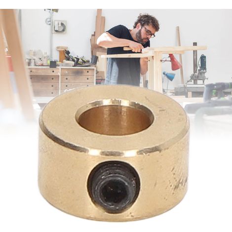 Interrupteur de fin de course en laiton pour le positionnement et le verrouillage rapides des forets. Outil de perçage pour le travail du bois, foret de 8 mm. (1/5)