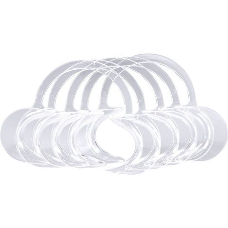Lot de 10 écarteurs dentaires transparents de type C, grands ouvre-bouche jetables pour usage clinique (1/5)