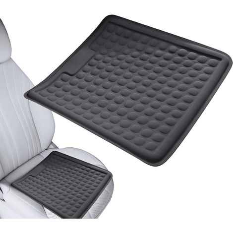 Coussin de siège de voiture carré en gel rafraîchissant en noir – Coussin respirant et soulageant la pression, pour des trajets en voiture confortables et frais (1/5)