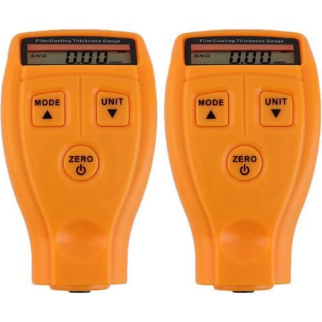 2X GM200 LCD Digital Paint Coating Thickness Gauge Probe Instrument Gauge Measuring Tool (1/5)