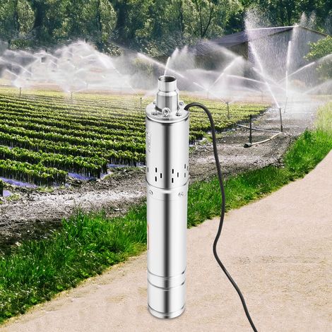 Tiefbrunnenpumpe 2850 U/min  Brunnenpumpe Wasserpumpe Gartenpumpe Pumpe, 0,5kW