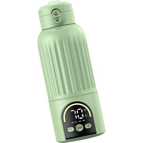 Chauffe-biberon de lait pour bébé avec chauffage rapide de 500 ml pour nouveau-né et enfant sans fil 30 W de charge sans fil de type C rechargeable (1/5)