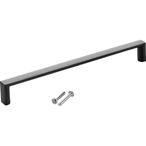 SOTECH Möbelgriff Bügelgriff Blackline XI schwarz matt Schubladengriff Schrankgriff inkl. Schrauben - Bohrlochabstand (BA) 192 mm, 1 Stück