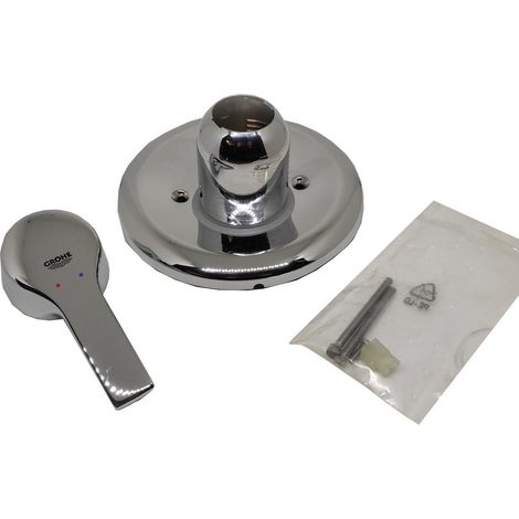 Ricambio piastra esterna Euroeco1 completa di maniglia senza deviatore 19517045 Grohe (1/2)