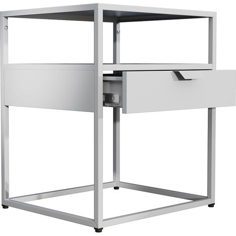 Table de chevet en métal Flokas M 55x45x40 - VCM (1/5)