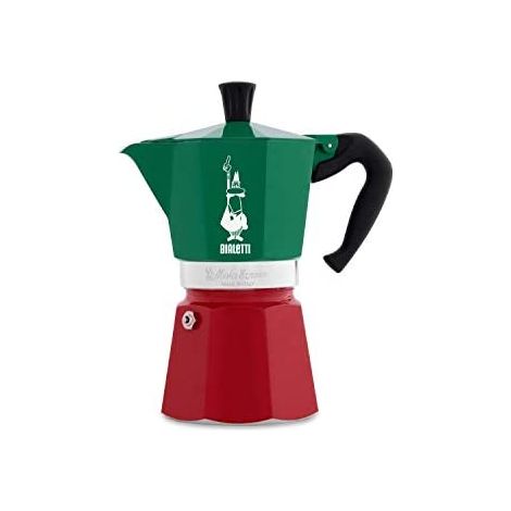 Bialetti Moka Express Tricolore Kaffeemaschine 0,3L