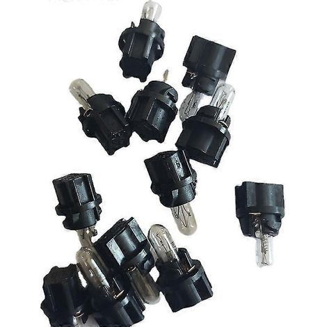 25 Pcs Dc 12v 1.2w T5 Light Yellow Dashboard Bulb For Car Interior