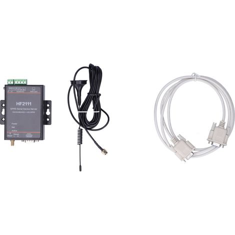 Convertisseur serveur série GPRS RS232/422/485 vers TCP/UDP HF‑2111, alimentation DC9‑36V, pour dispositif de communication réseau. (1/5)