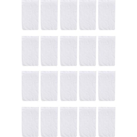 Lot de 20 chaussettes filtrantes pour écumoire de piscine - Idéales pour protéger les paniers et les écumoires. Ces chaussettes filtrantes retiennent les débris et les feuilles des piscines enterrées (1/5)