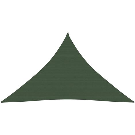 Voile d'ombrage Toile d'ombrage 160 g/m² Vert foncé 3,5x3,5x4,9 m PEHD 99592 (1/5)