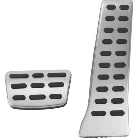 Jeu de 3 pédales inox antidérapantes pour Hyundai Tucson, Sonata, Santa Fe (boîte auto) - Gaz, frein, accélérateur
