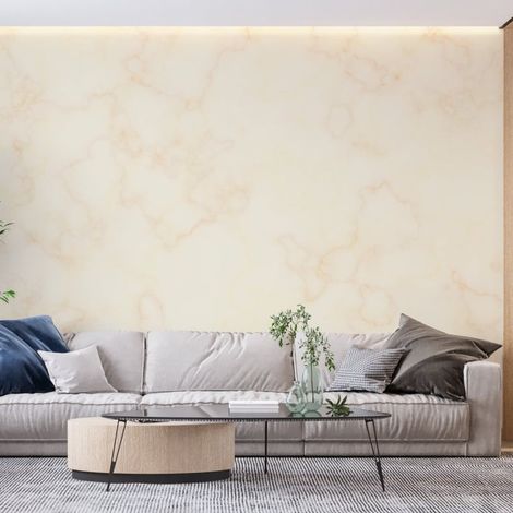 Papier peint pierre marbre blanc aux veines dorees 1 - 150 x 250 cm (1/2)