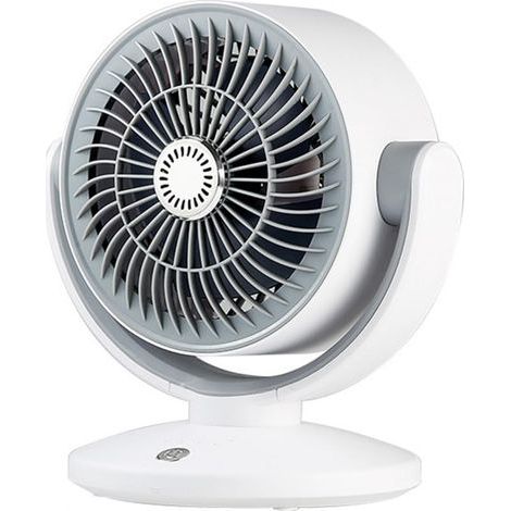 Ventilateur De Bureau, Ventilateur De Circulation d'air, Tête Secouante, Ventilateur Silencieux pour Bureau De Chambre À Coucher De Bureau De Dortoir À La Maison,Blanc (1/5)